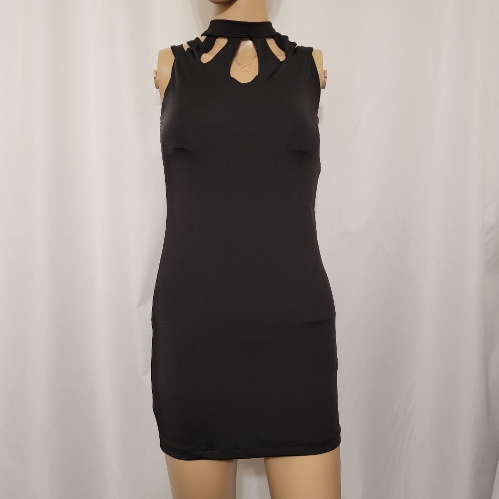 Foreplay brand size SM. Little black  Halter neck, cutout, backlesdress. NWOT